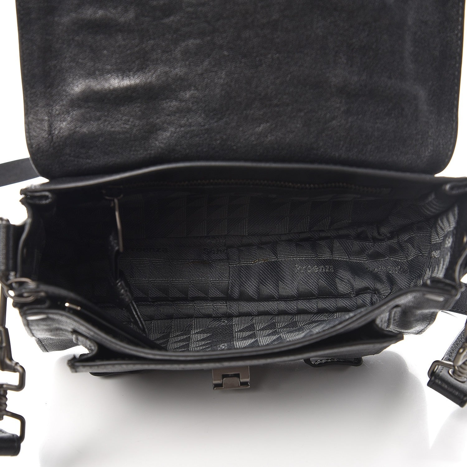 Proenza Schouler Lambskin Fringe PS1 Crossbody Pouch Black 5 of 7