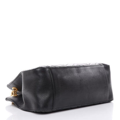 Gucci Calfskin Matelasse Medium GG Marmont Shoulder Tote Bag Black 4 of 19