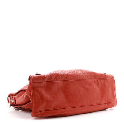 Balenciaga Agneau Giant 12 Silver Hardware City Rouge Ambre 5 of 11