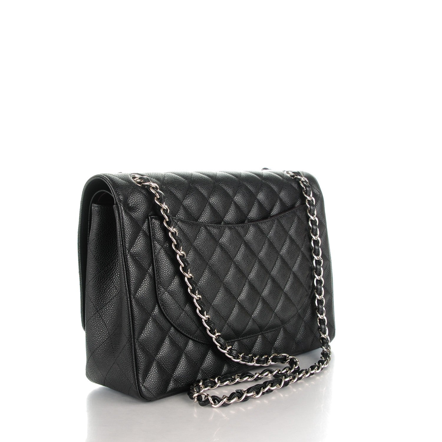 Chanel Caviar Quilted Maxi Double Flap Black 3 of 8
