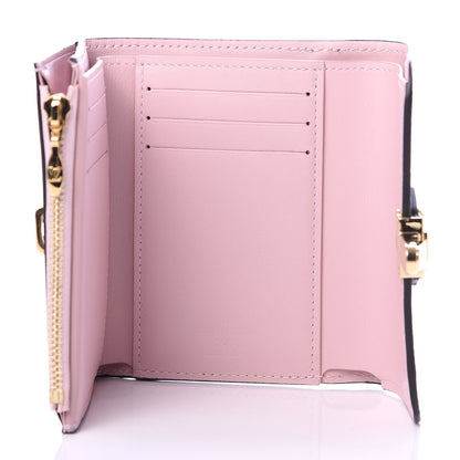 Louis Vuitton Patent Calfskin Monogram Cherrywood Compact Wallet Rose Ballerine 5 of 7