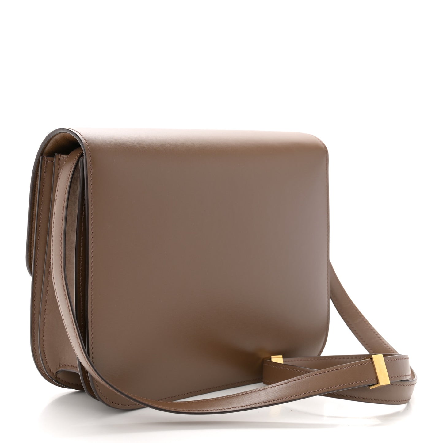 Smooth Calfskin Medium Classic Box Flap Bag Light Camel