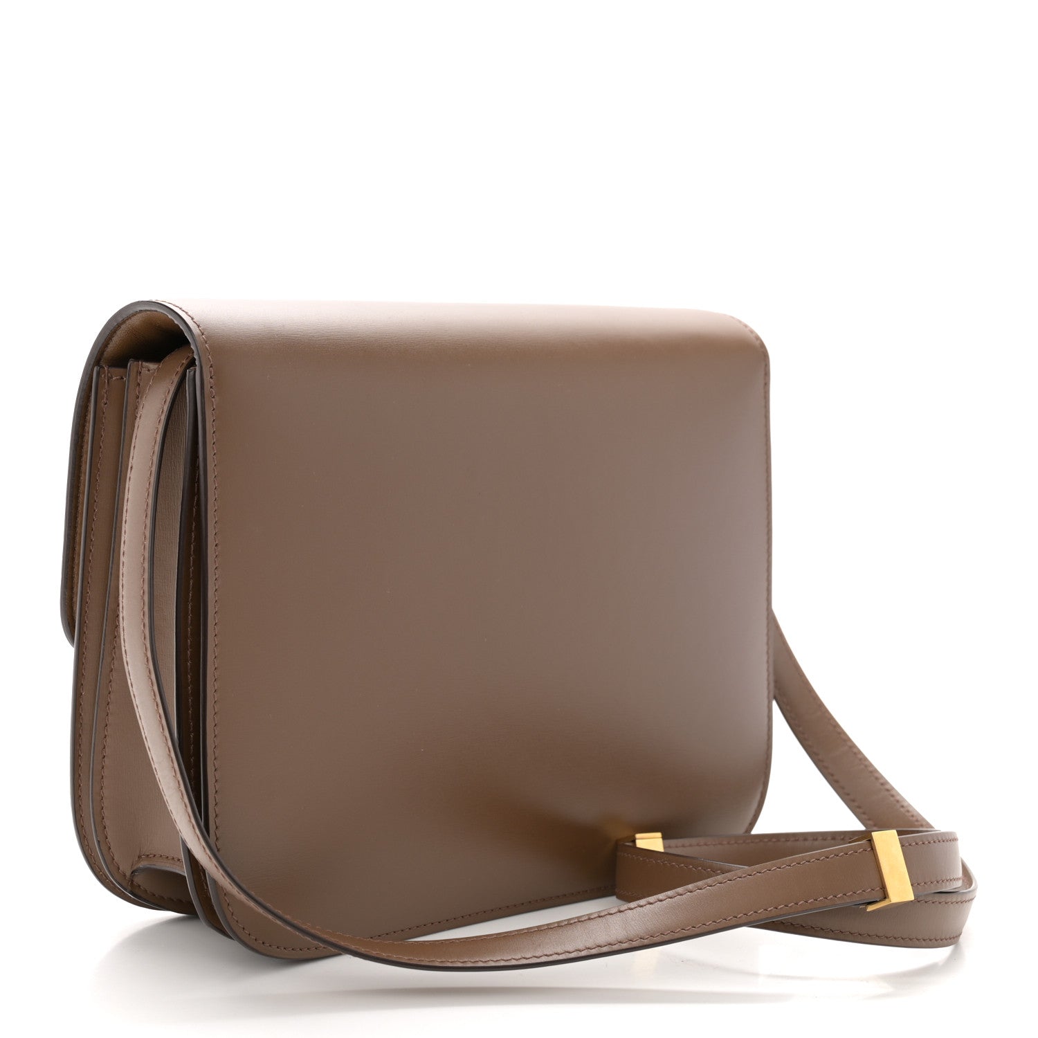 Celine Smooth Calfskin Medium Classic Box Flap Bag Light Camel 3 of 11