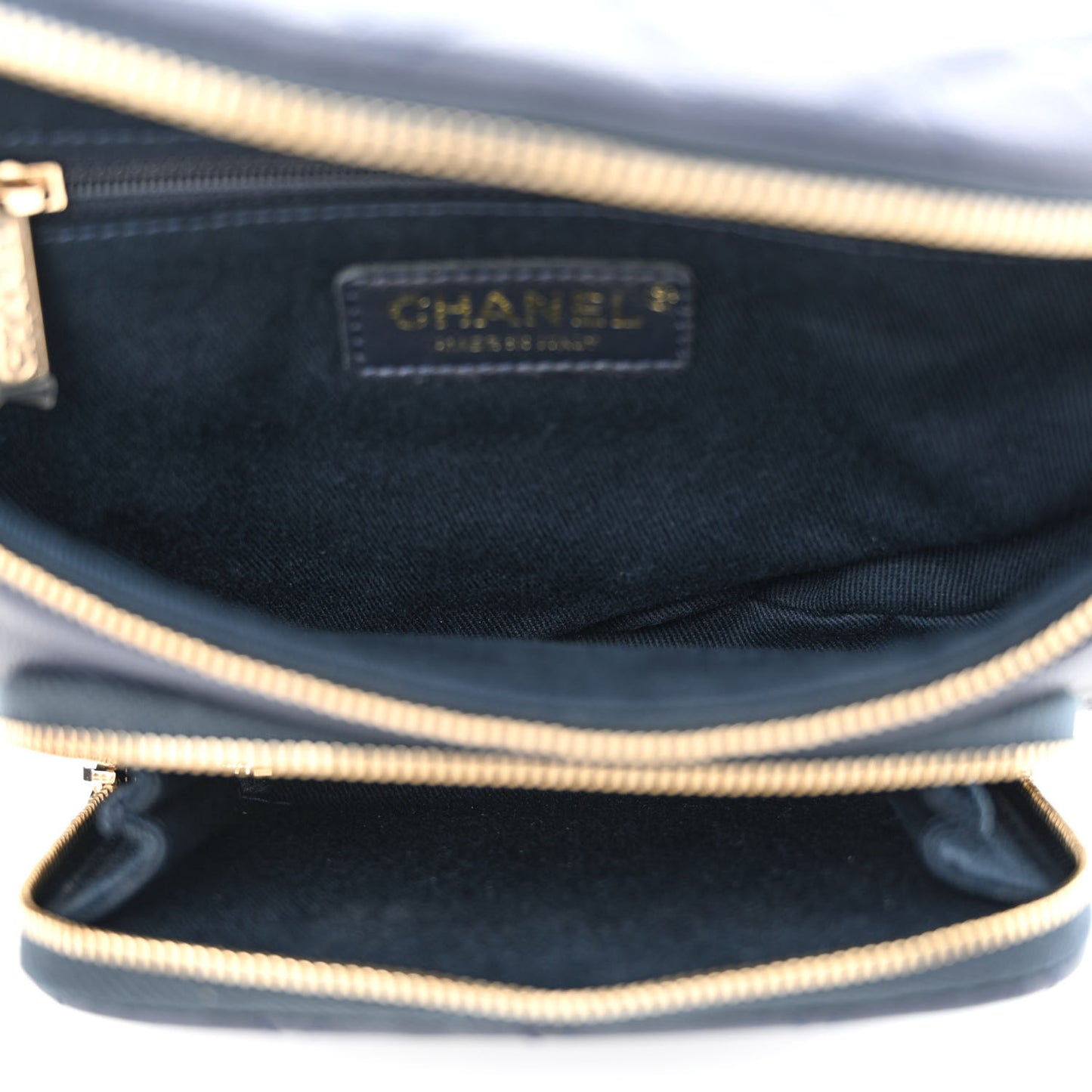 Caviar Quilted Business Affinity Waist Belt Bag Navy