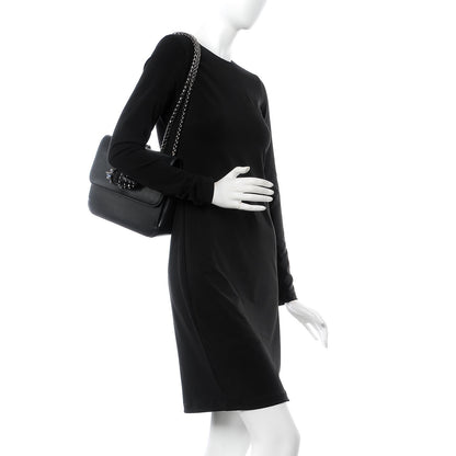 Christian Louboutin Calfskin Small Sweety Charity NV Shoulder Bag Black 3 of 12
