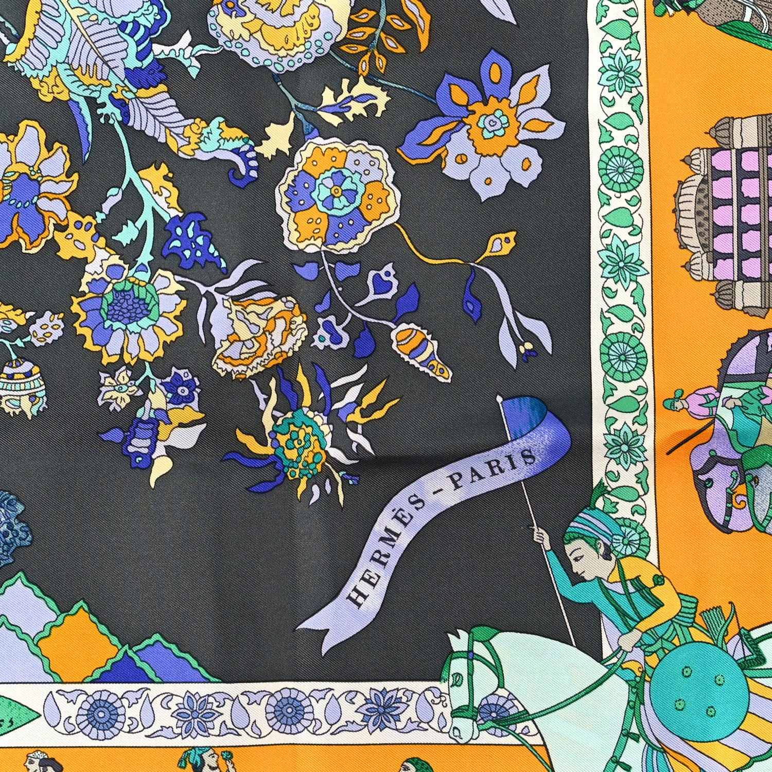 Hermes Silk Fantaisies Indiennes Scarf 90 2 of 3