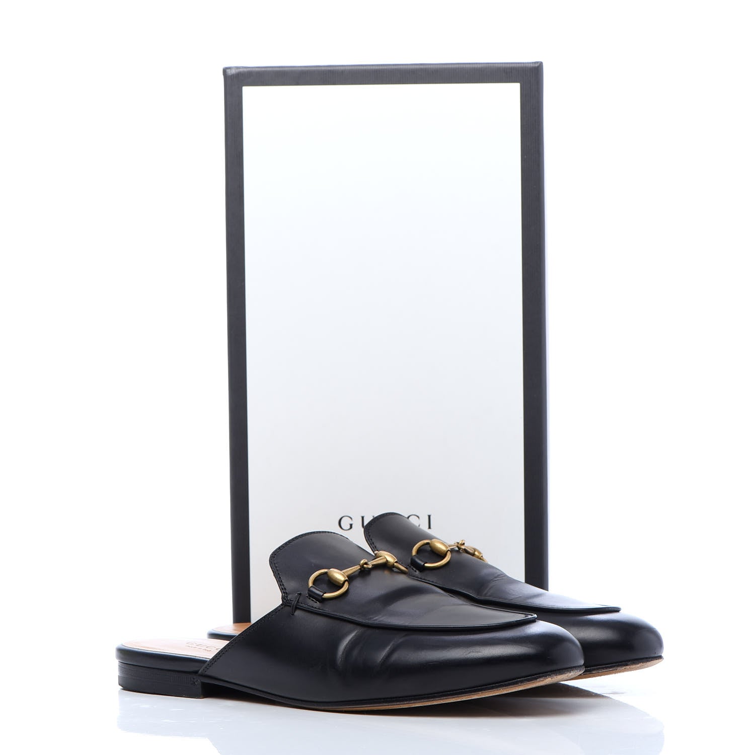 Gucci Calfskin Womens Princetown Slippers 39 Black 9 of 9