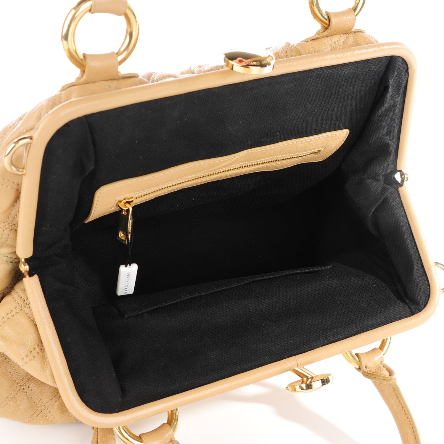 Marc Jacobs Calfskin Quilted Stam Camel 9 of 9
