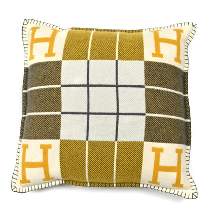 Hermes Wool Cashmere Avalon III Pillow PM Gris Soleil 1 of 3