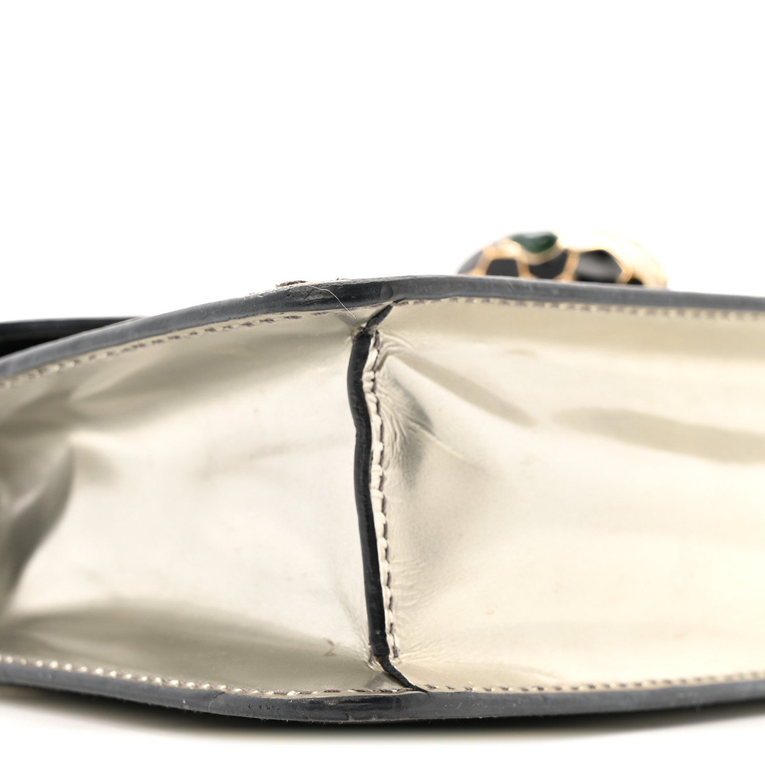 Bulgari Metallic Serpenti Forever Small Shoulder Bag Silver 8 of 16