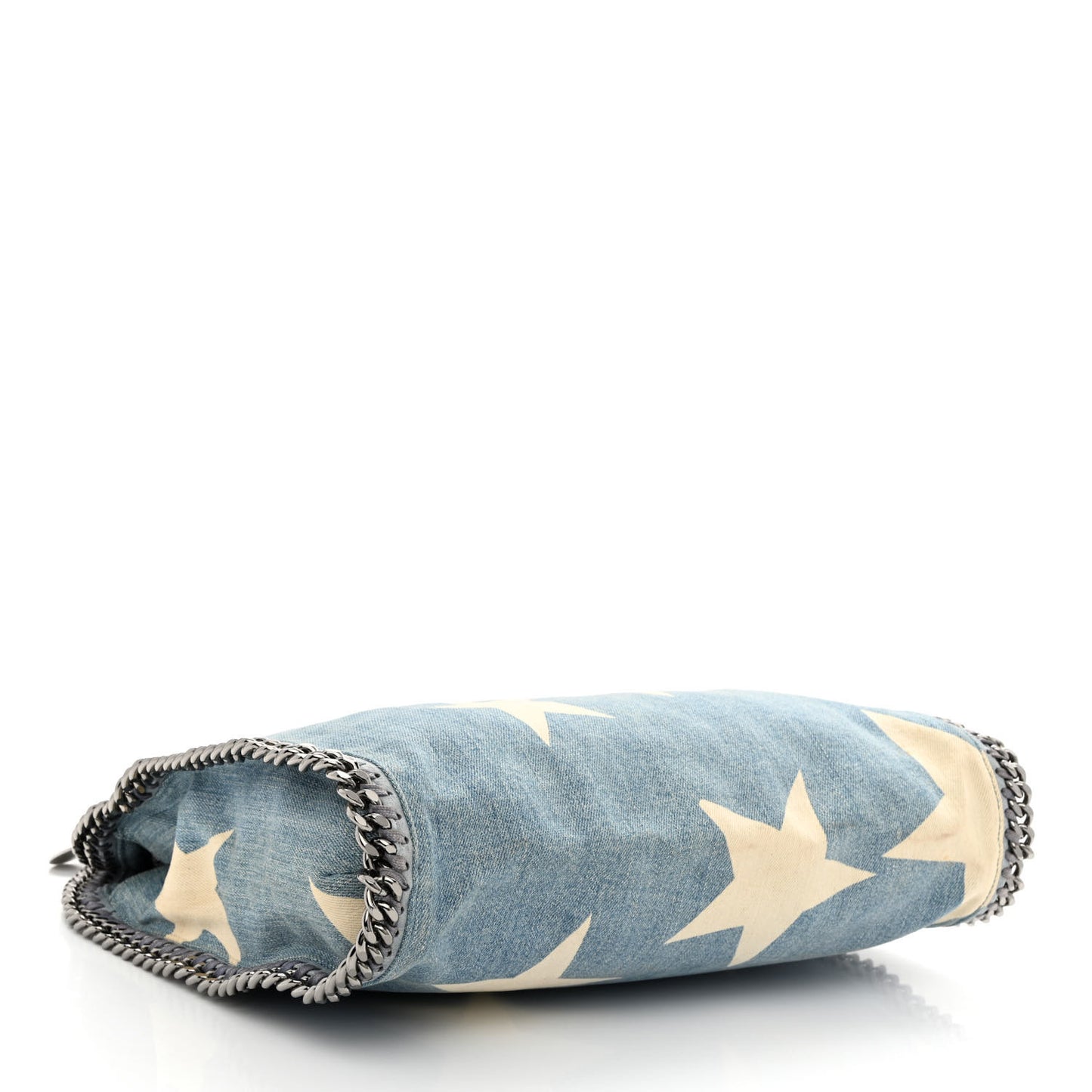 Denim Star Small Falabella Tote Blue