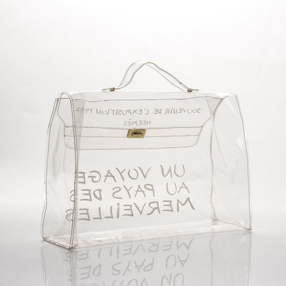 Hermes Vinyl Souvenir De L'Exposition Kelly Transparent 3 of 5