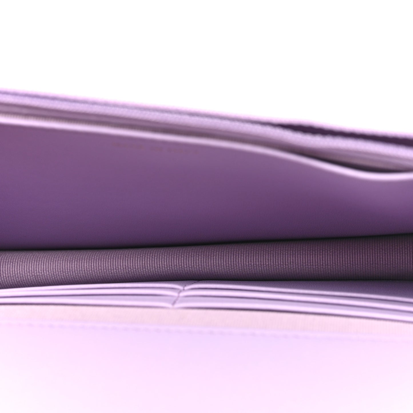 Caviar Quilted Sweetheart Wallet On Chain WOC Light Purple