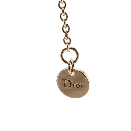 Christian Dior Metal Crystal Clair D Lune Necklace Gold 5 of 6