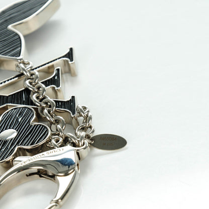 Louis Vuitton Fleur d'Epi Bag Charm Black 5 of 6
