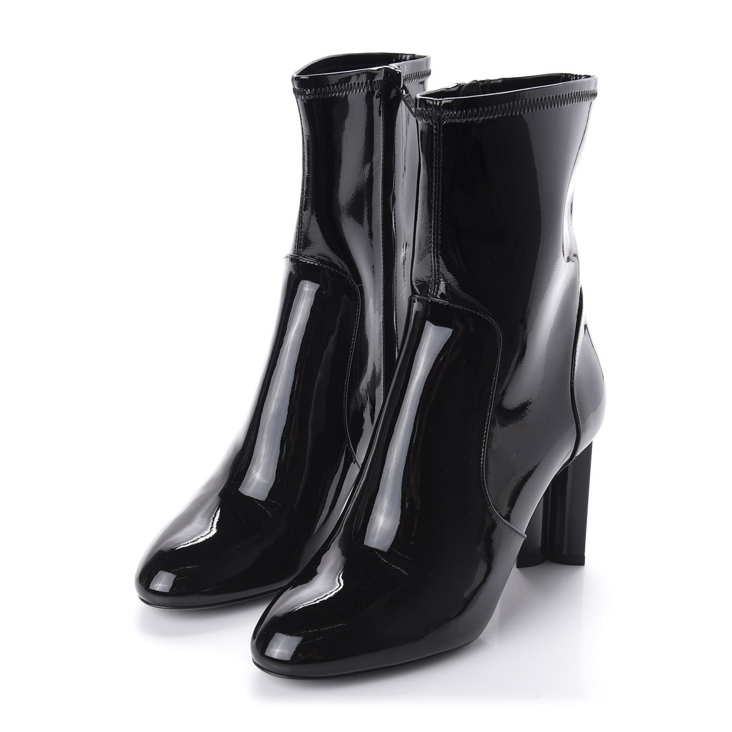 Patent Uniformes Silhouette Ankle Boots 36 Black