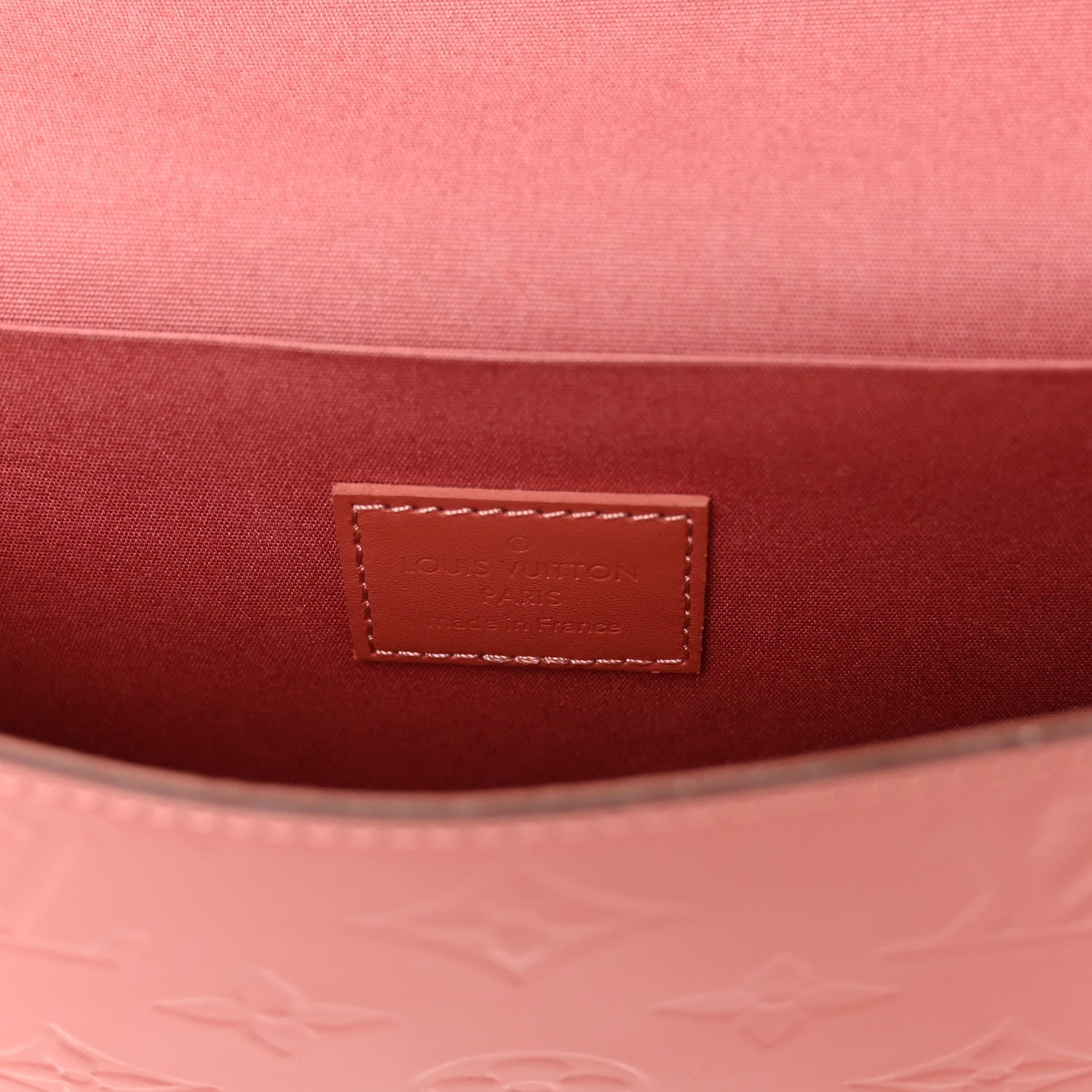 Louis Vuitton Vernis Valentine Dog Pochette Felicie Chain Wallet Pink 7 of 10