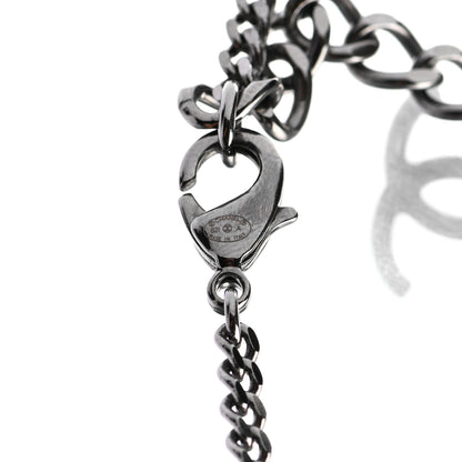 Chanel Ruthenium Crystal Pearl CC Necklace 5 of 5