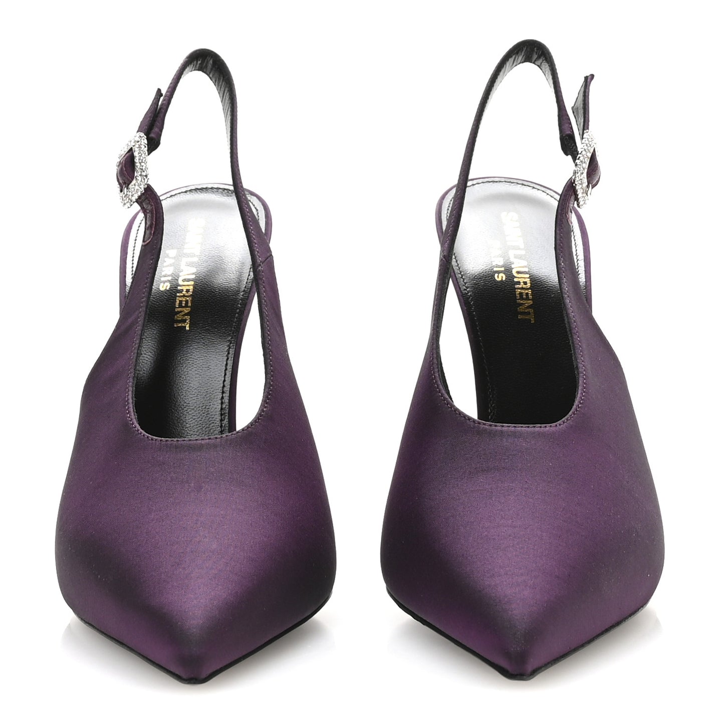 Taffeta Yasmeen 115 Slingback Pumps 38.5 Prune