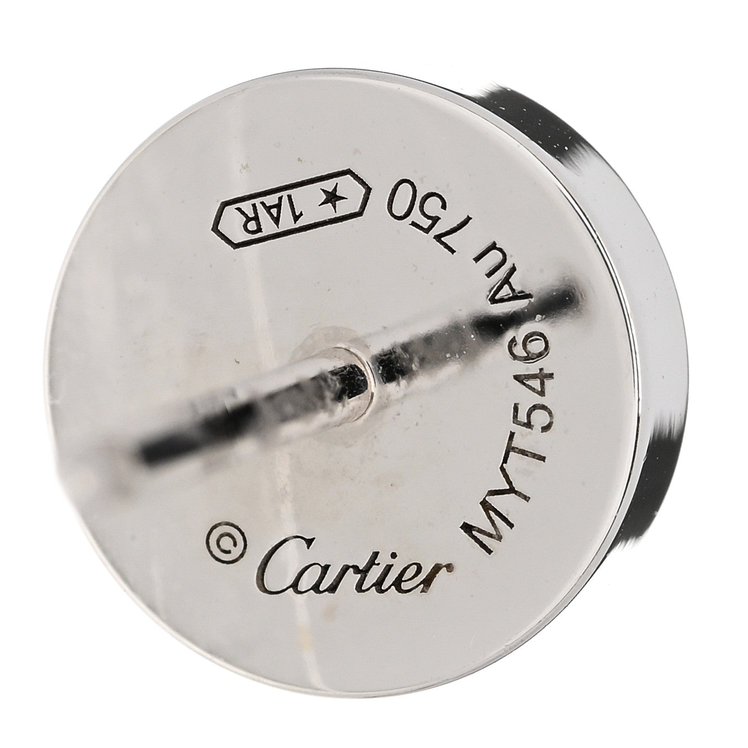 Cartier 18K White Gold LOVE Earrings 4 of 5