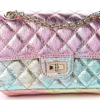 Chanel Metallic Goatskin Quilted Mini 2.55 Reissue Flap Multicolor 7 of 9
