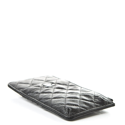 Chanel Caviar Quilted Classic Flat Wallet Pouch Black 4 of 8