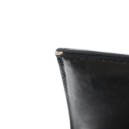 Balenciaga Shiny Calfskin Monochrome Crocodile Embossed Hourglass Top Handle Bag XS Black 12 of 13
