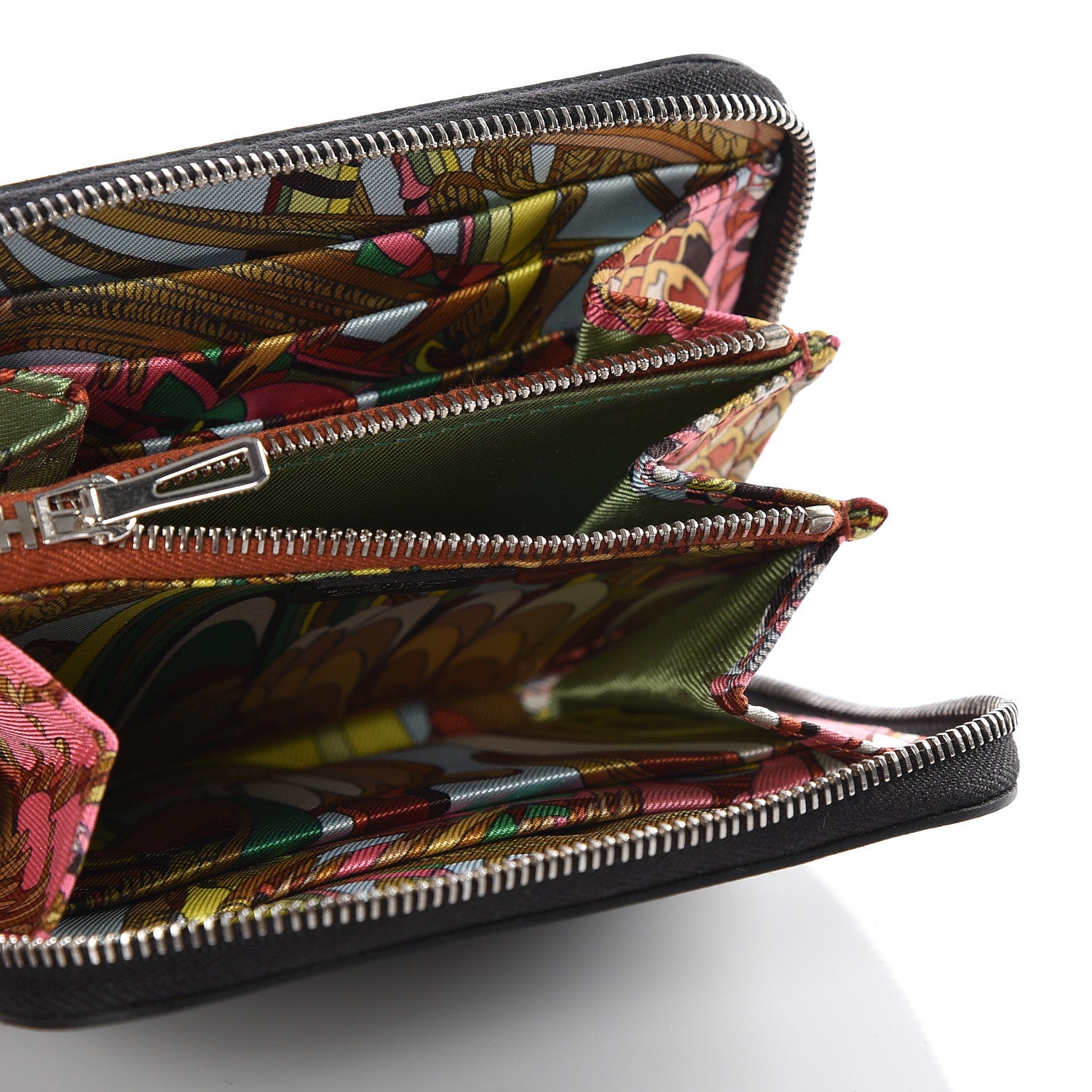 Hermes Epsom Silk'in Compact Wallet Black 4 of 8