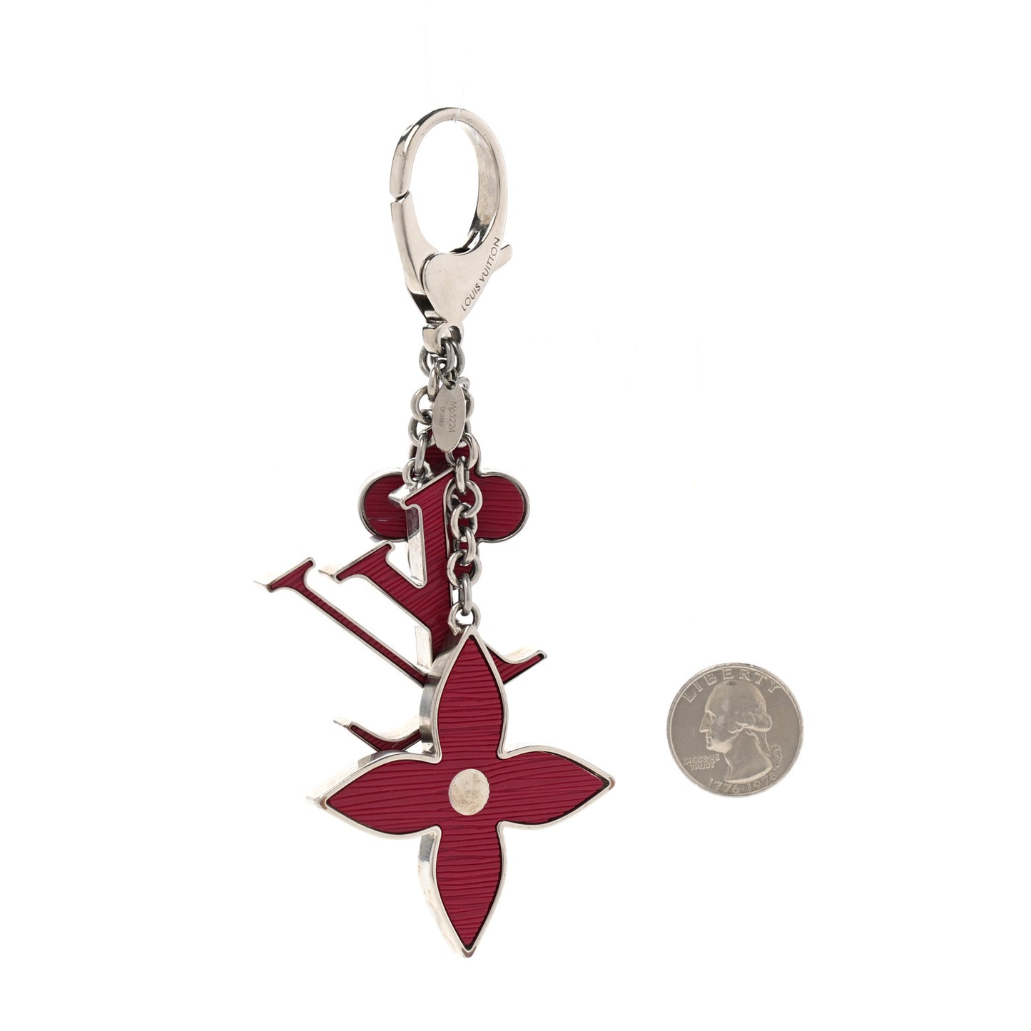 Fleur d Epi Bag Charm Fuchsia