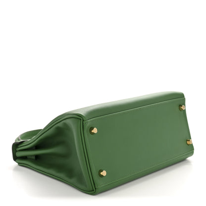 Hermes Evercolor Kelly Retourne 28 Cactus 4 of 13