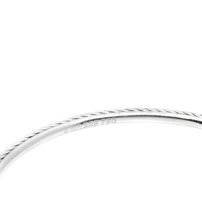 David Yurman Sterling Silver 18K Gold Citrine 3mm Color Classics Three Station Bangle 5 of 5