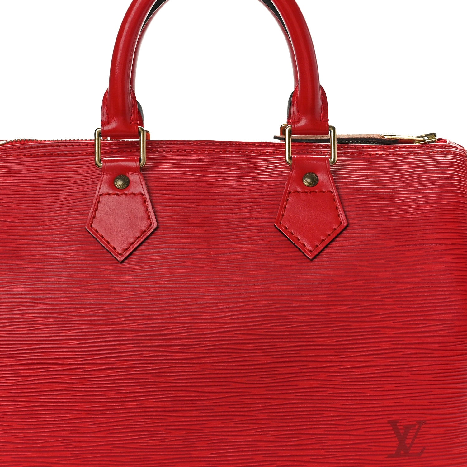 Louis Vuitton Epi Speedy 25 Castillan Red 7 of 10