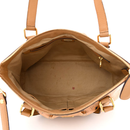 MCM Visetos Medium Essentials Shopper Tote Cognac 5 of 15