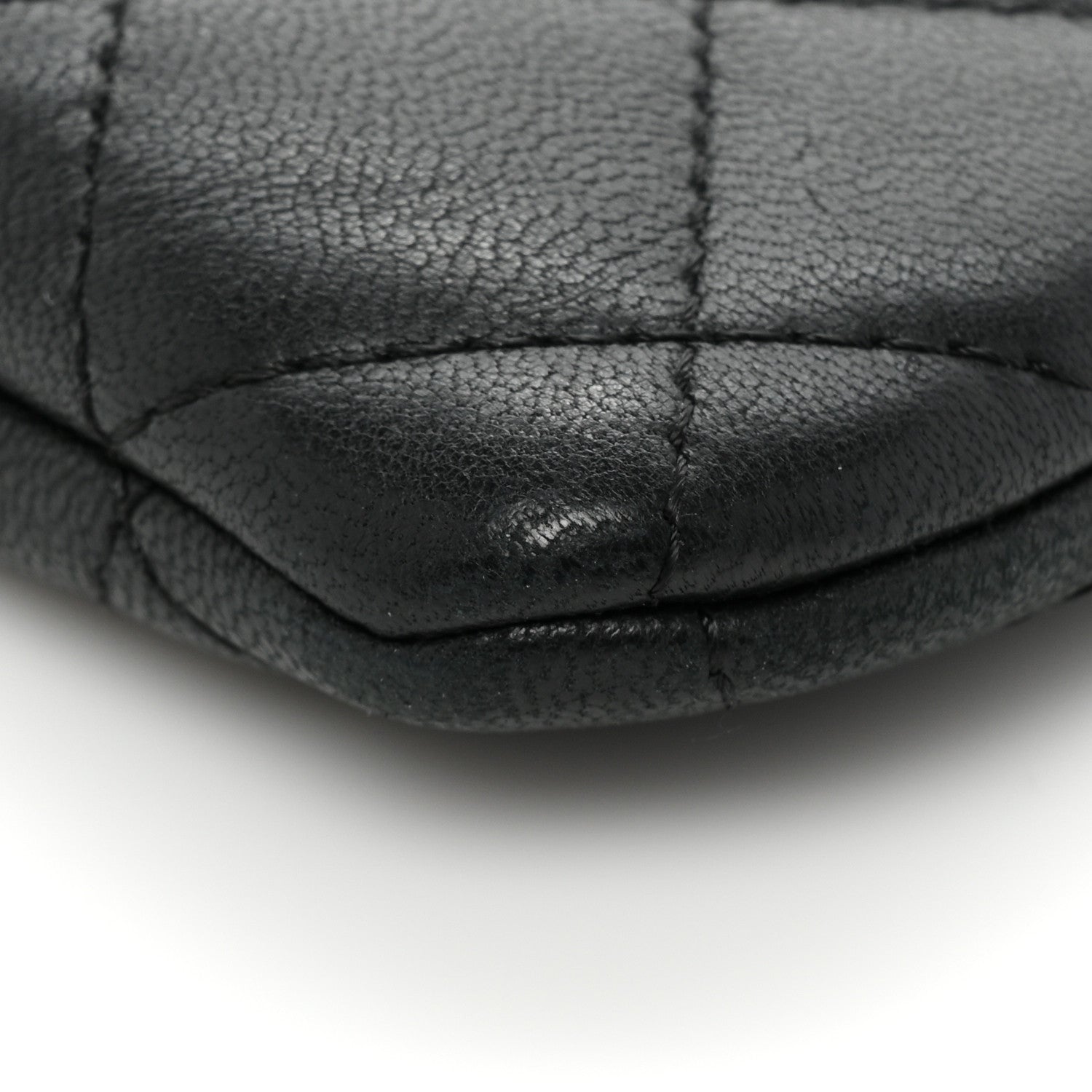 Chanel Lambskin Quilted Small Cosmetic Case Black 13 of 14