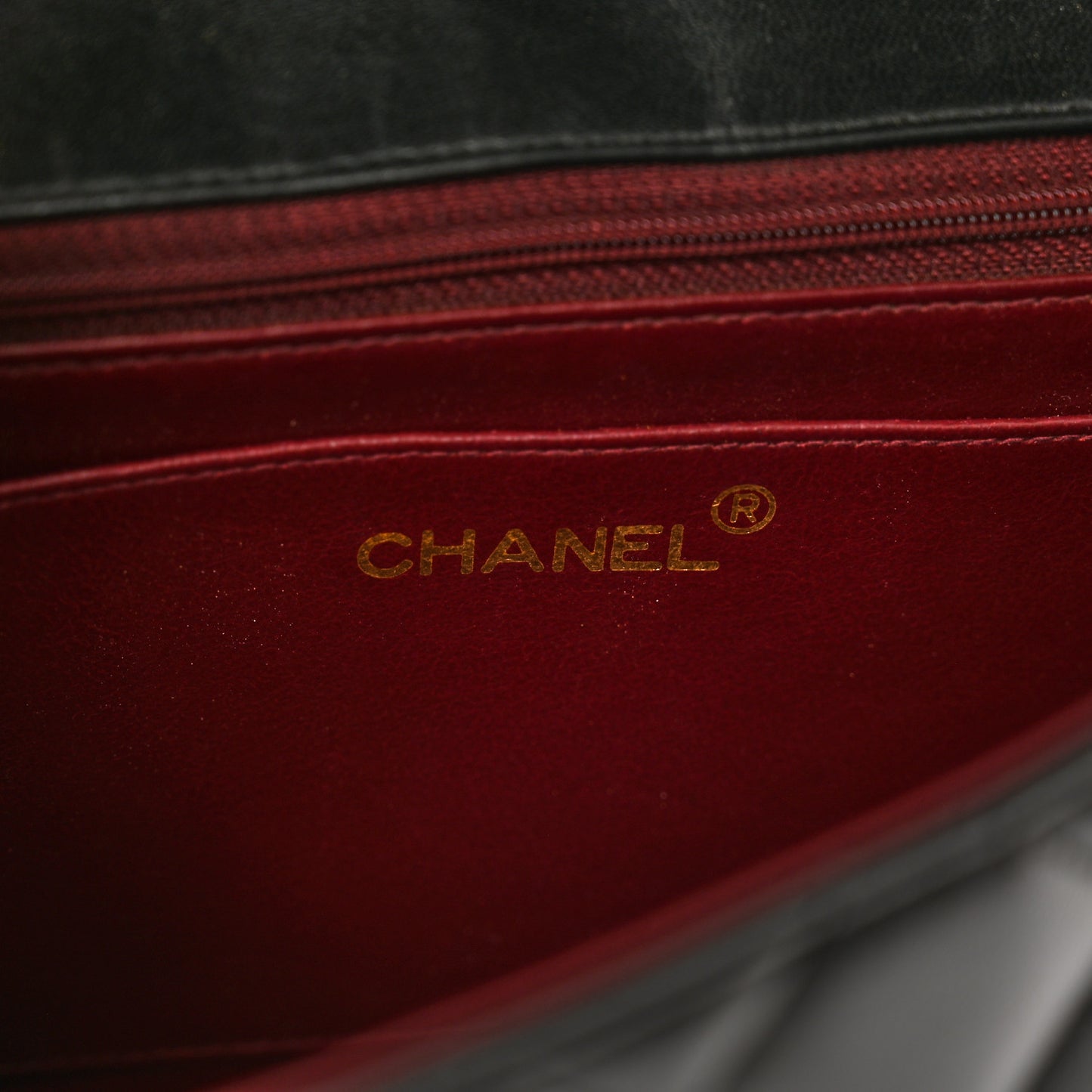 Lambskin Quilted Medium Single Flap Black