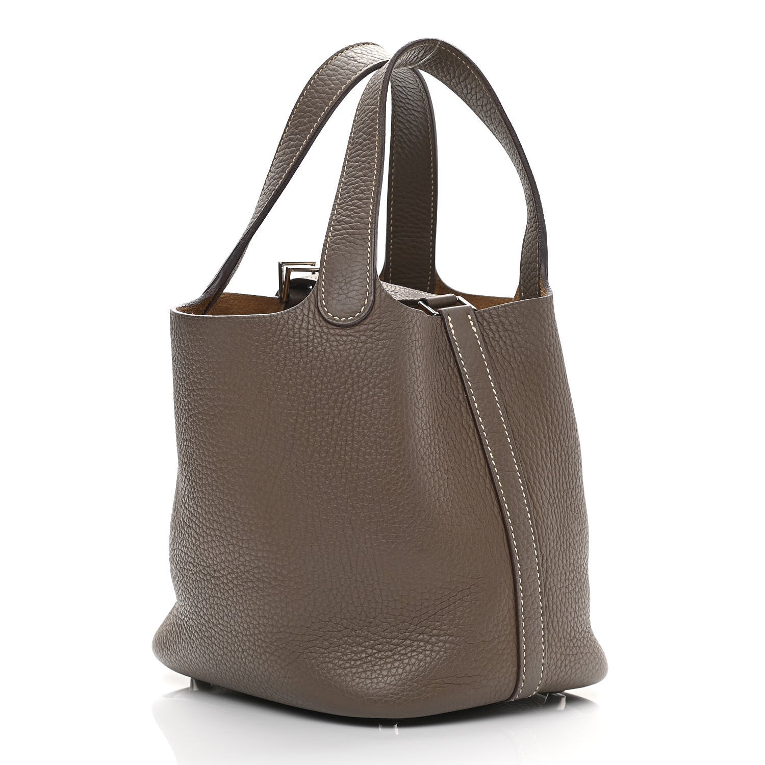 Hermes Taurillon Clemence Picotin Lock 18 PM Etoupe 3 of 12