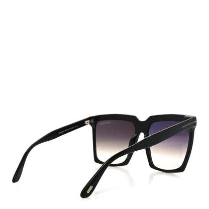 Tom Ford Acetate Sabrina-02 Square Sunglasses TF764 Black 4 of 7