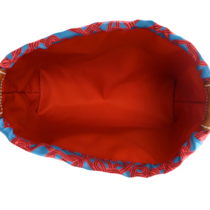Hermes Silk Barenia Noeud Marin Fourbi 20 PM Pouch Rouge de Coeur Fauve 5 of 7