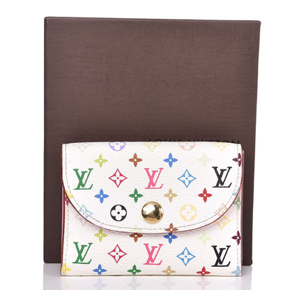 Louis Vuitton Monogram Multicolor Business Card Holder White Litchi 9 of 9