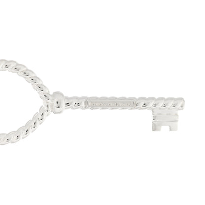 Tiffany Sterling Silver Twist Heart Key Pendant 3 of 4