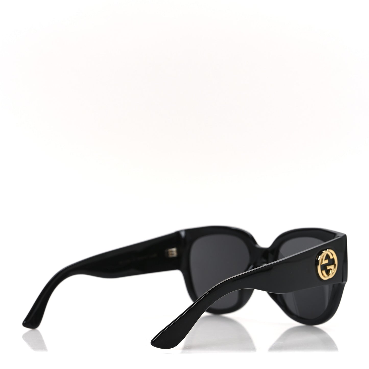 Acetate Square Frame Sunglasses GG0142SA Black