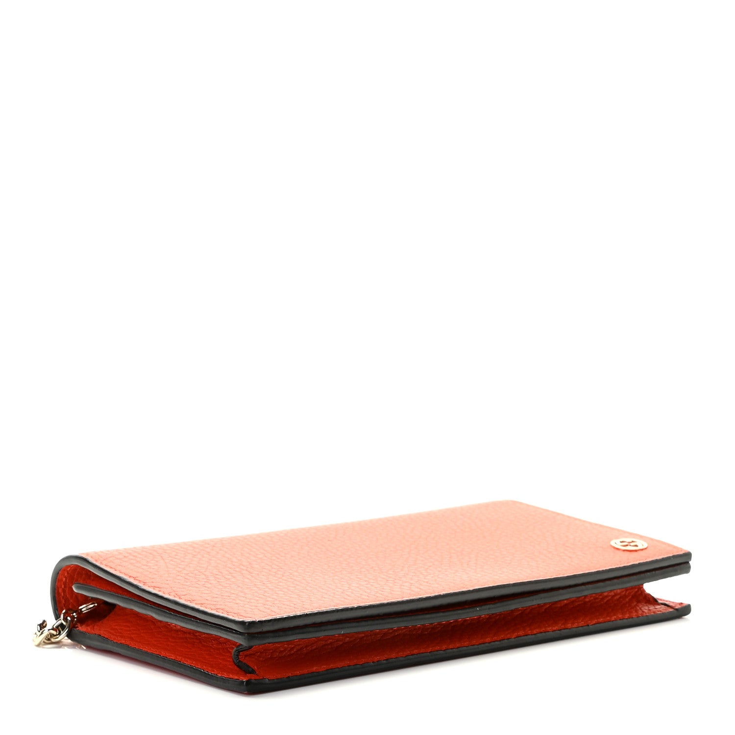 Gucci Dollar Calfskin Medium Betty Chain Wallet Sun Orange 4 of 8