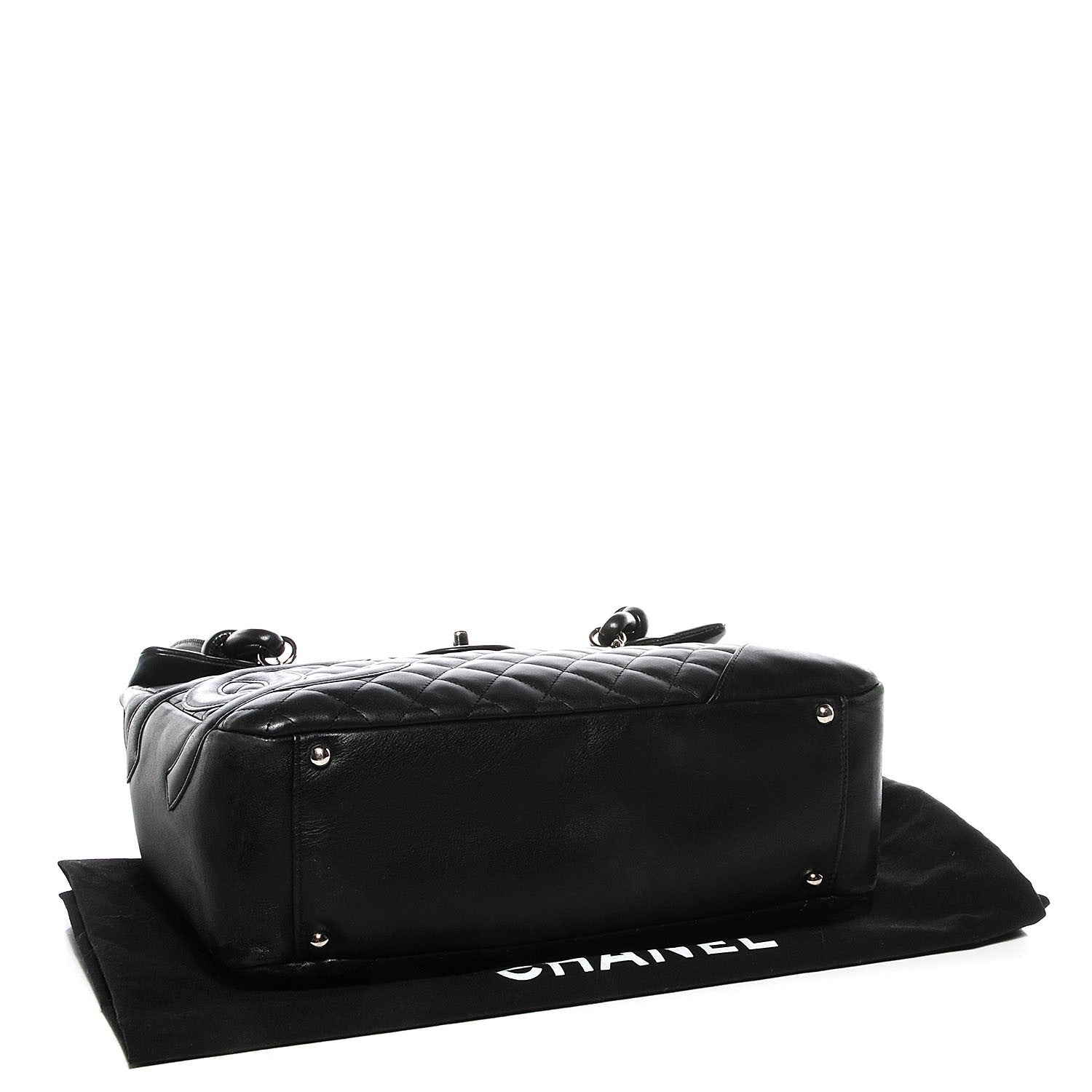 Chanel Calfskin Quilted Large Cambon Flap Black 4 of 8