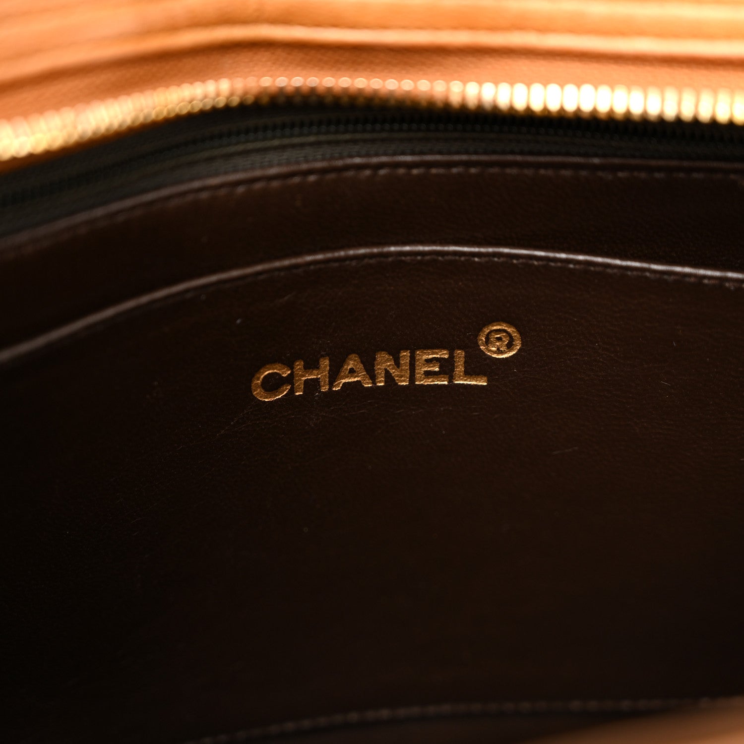 Chanel Lambskin Quilted Shoulder Bag Brown 6 of 17
