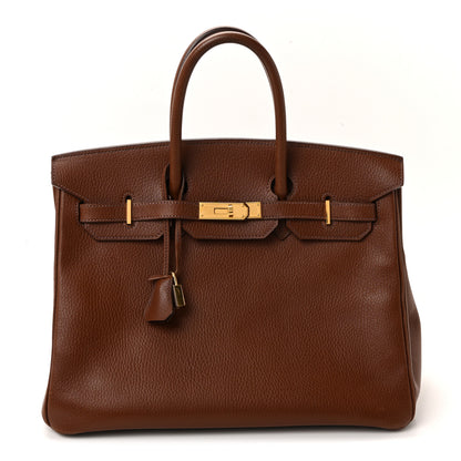 Hermes Ardennes Birkin 35 Noisette 1 of 9