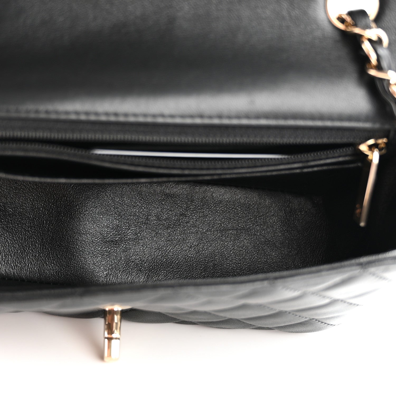 Chanel Lambskin Quilted Mini Rectangular Flap Black 5 of 13