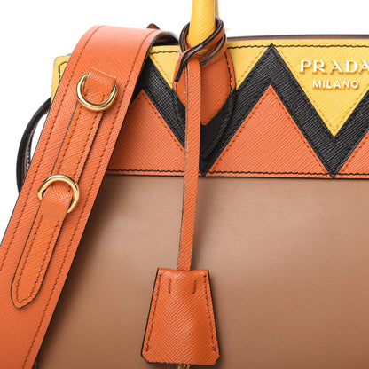 Prada City Calf Saffiano Medium Esplanade Tote Caramel Papaya 11 of 15