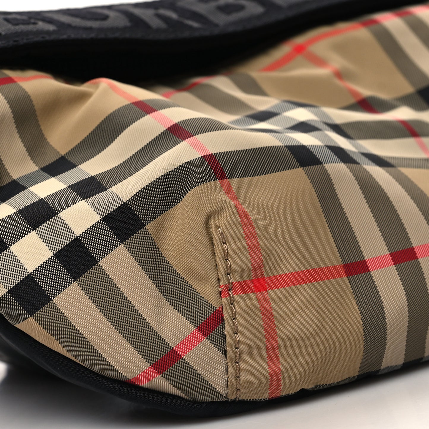 Nylon Vintage Check Sonny Bum Bag Archive Beige Black