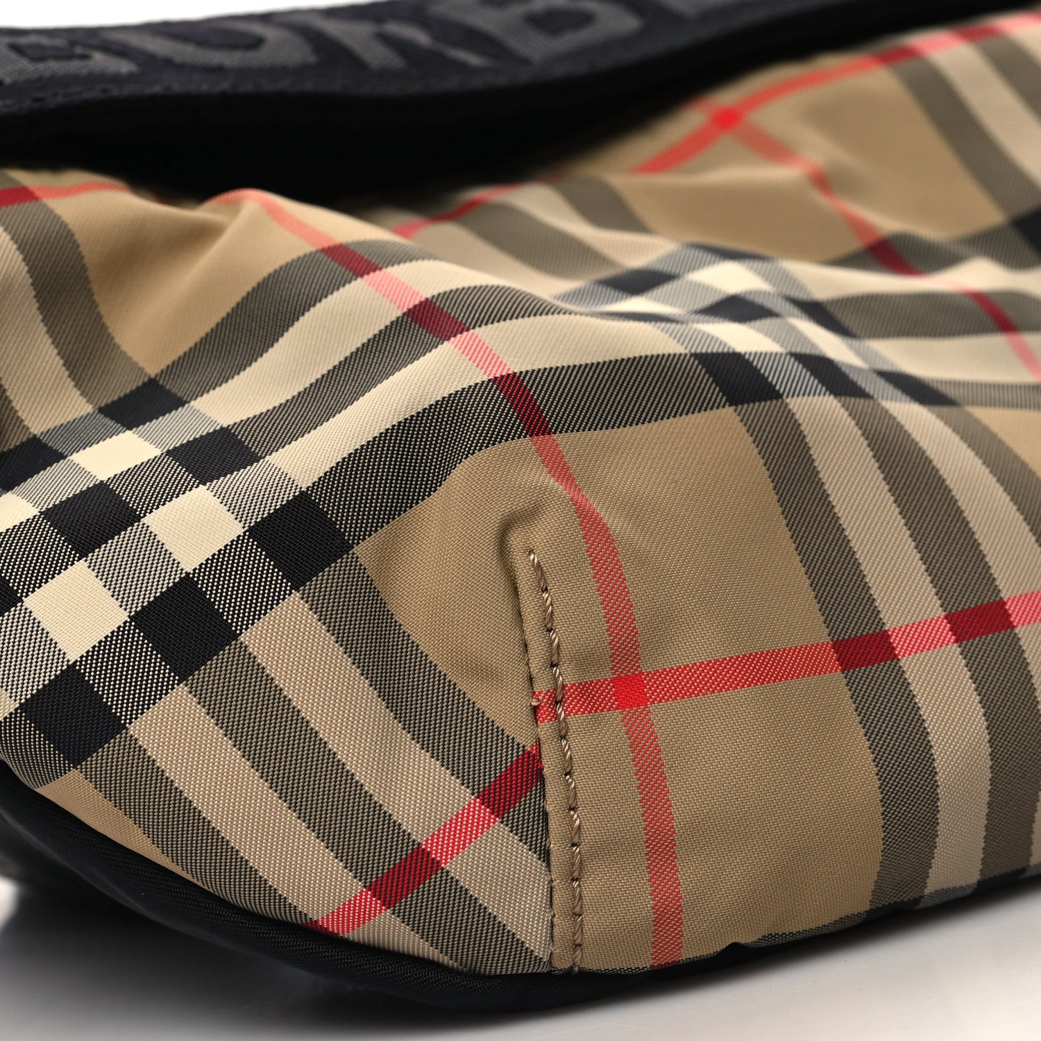 Burberry Nylon Vintage Check Sonny Bum Bag Archive Beige Black 8 of 9