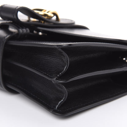 Chloe Shiny Goatskin Calfskin Aby Chain Shoulder Bag Black 8 of 9